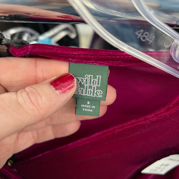 Wild Fable Pink Velvet Dress - Picture 2 of 4